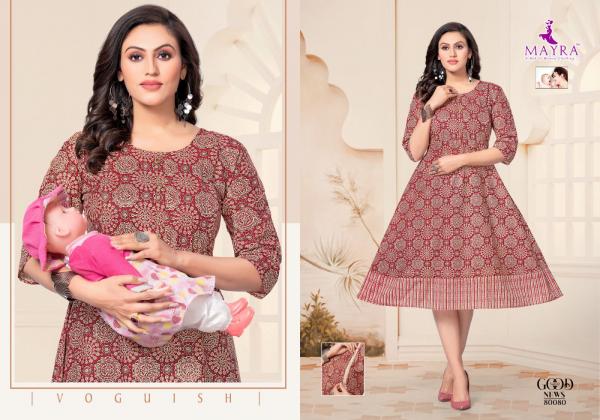 Mayra Good News Vol 2 cambric Designer Feeding Kurti Collection